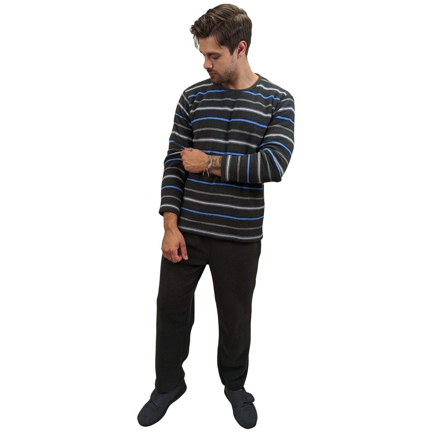 Courage Warm Fleece Mens Pyjamas/Loungewear Set Sleepwear & Loungewear ASASonline