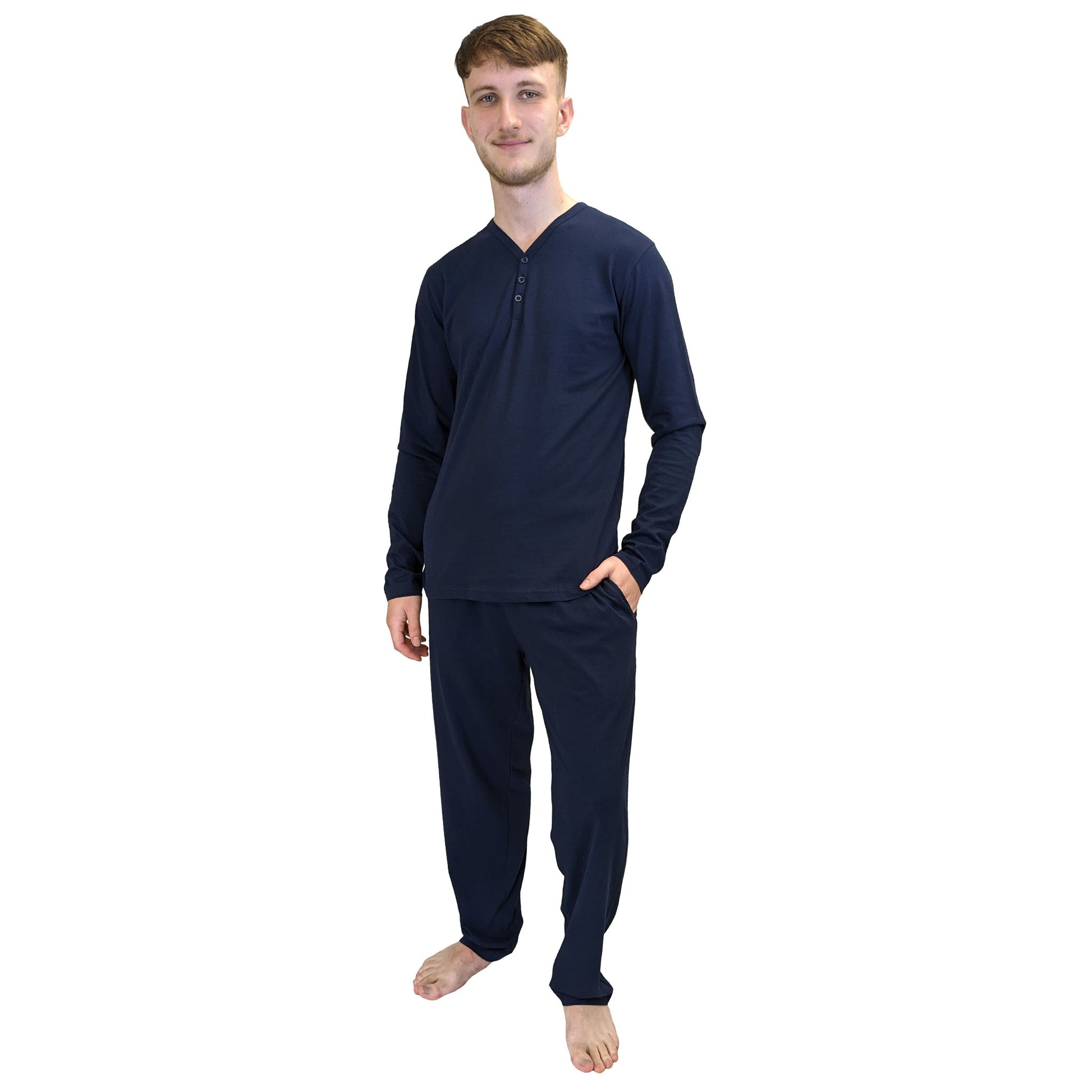 Dapper Mens Pyjamas/Loungewear Sets Navy Sleepwear & Loungewear ASASonline