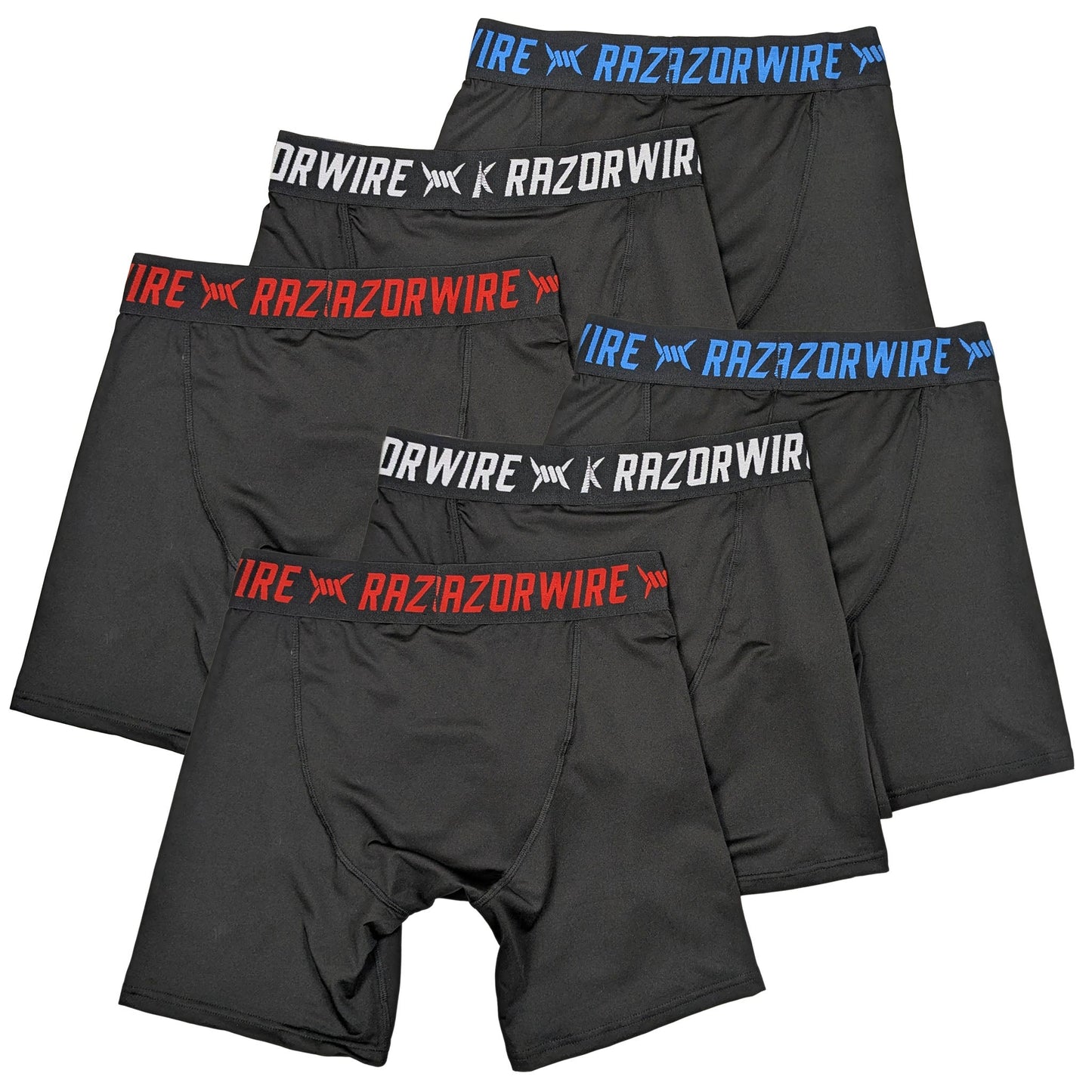 RAZOR WIRE 6 Pack Men's Boxer Shorts Brief Long Leg Anti Chafing Underwear King Plus S-5XL ASASonline