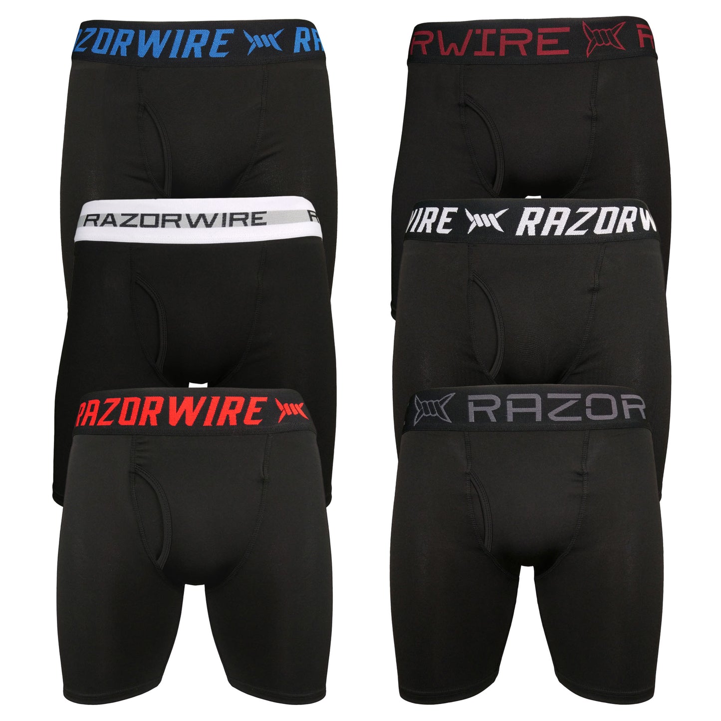 RAZOR WIRE 6 Pack Men's Boxer Shorts Extreme/Optimum/Ult Alpha/Ult Omega