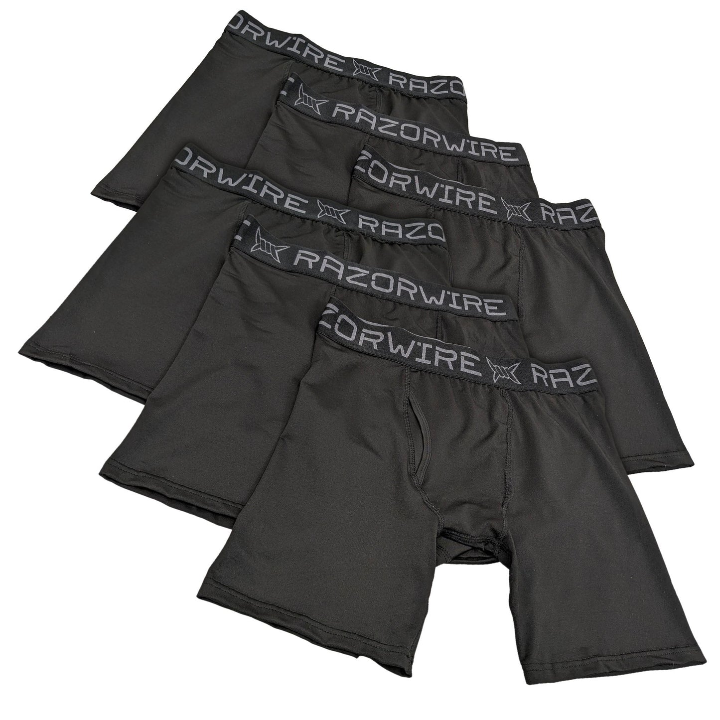 RAZOR WIRE 6 Pack Men's Boxer Shorts Brief Long Leg Anti Chafing Underwear King Plus S-5XL ASASonline