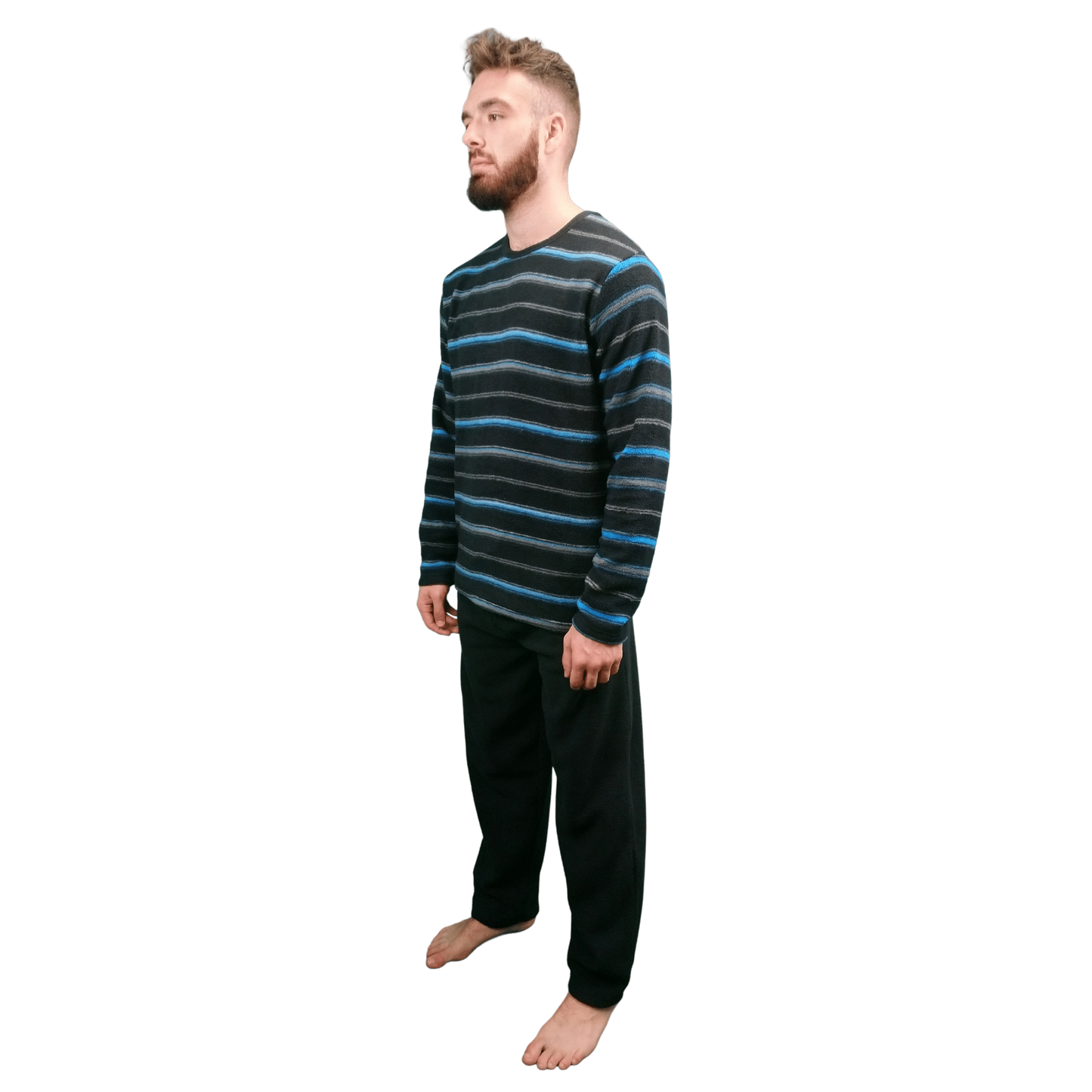 Courage Warm Fleece Mens Pyjamas/Loungewear Set Sleepwear & Loungewear ASASonline