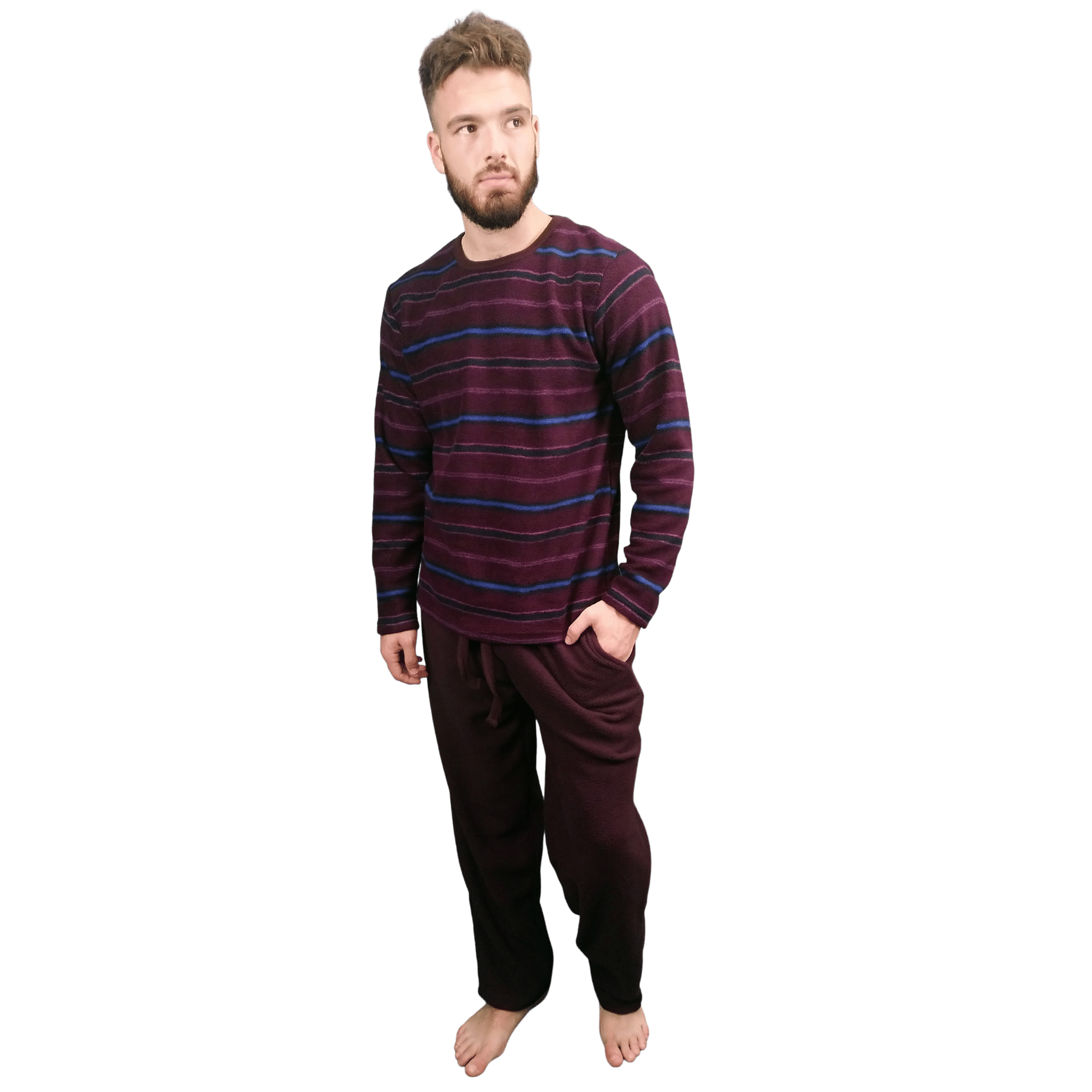 Courage Warm Fleece Mens Pyjamas/Loungewear Set Sleepwear & Loungewear ASASonline
