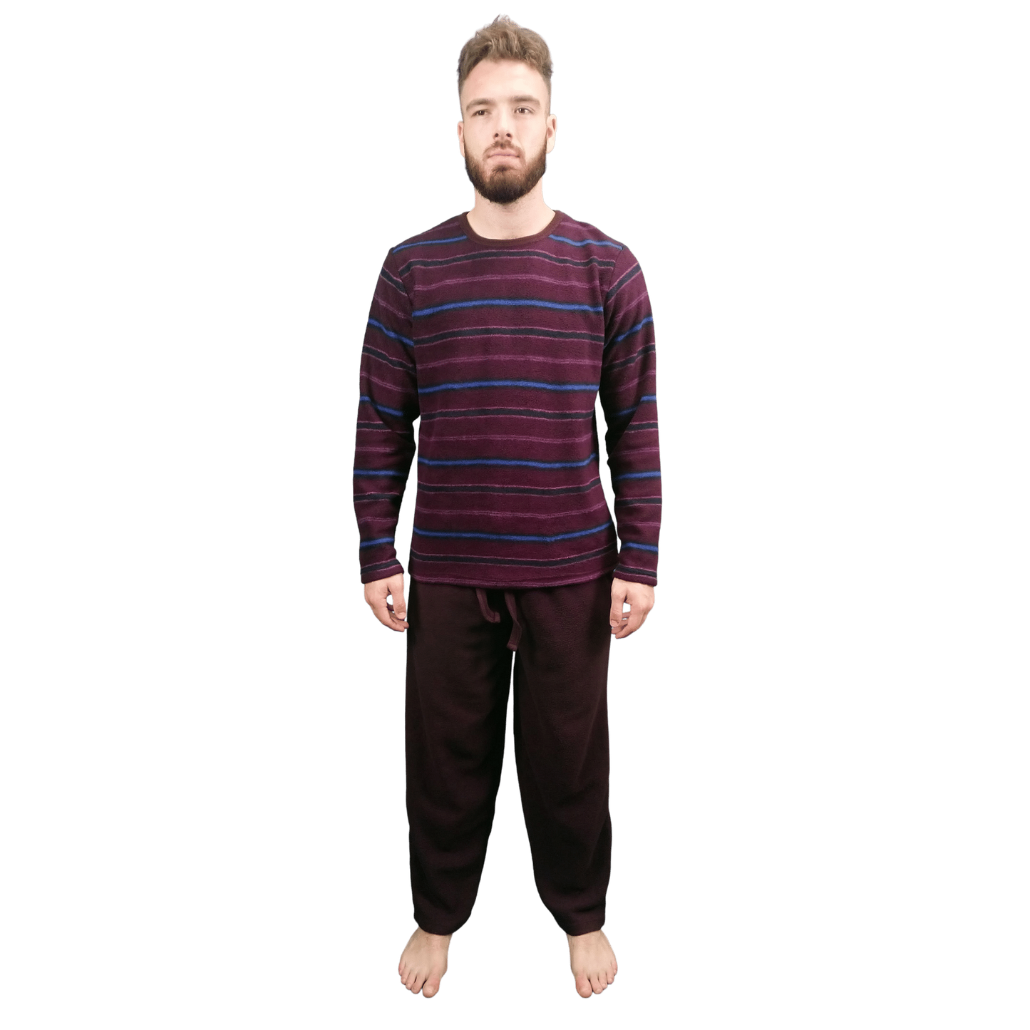 Courage Warm Fleece Mens Pyjamas/Loungewear Set Sleepwear & Loungewear ASASonline