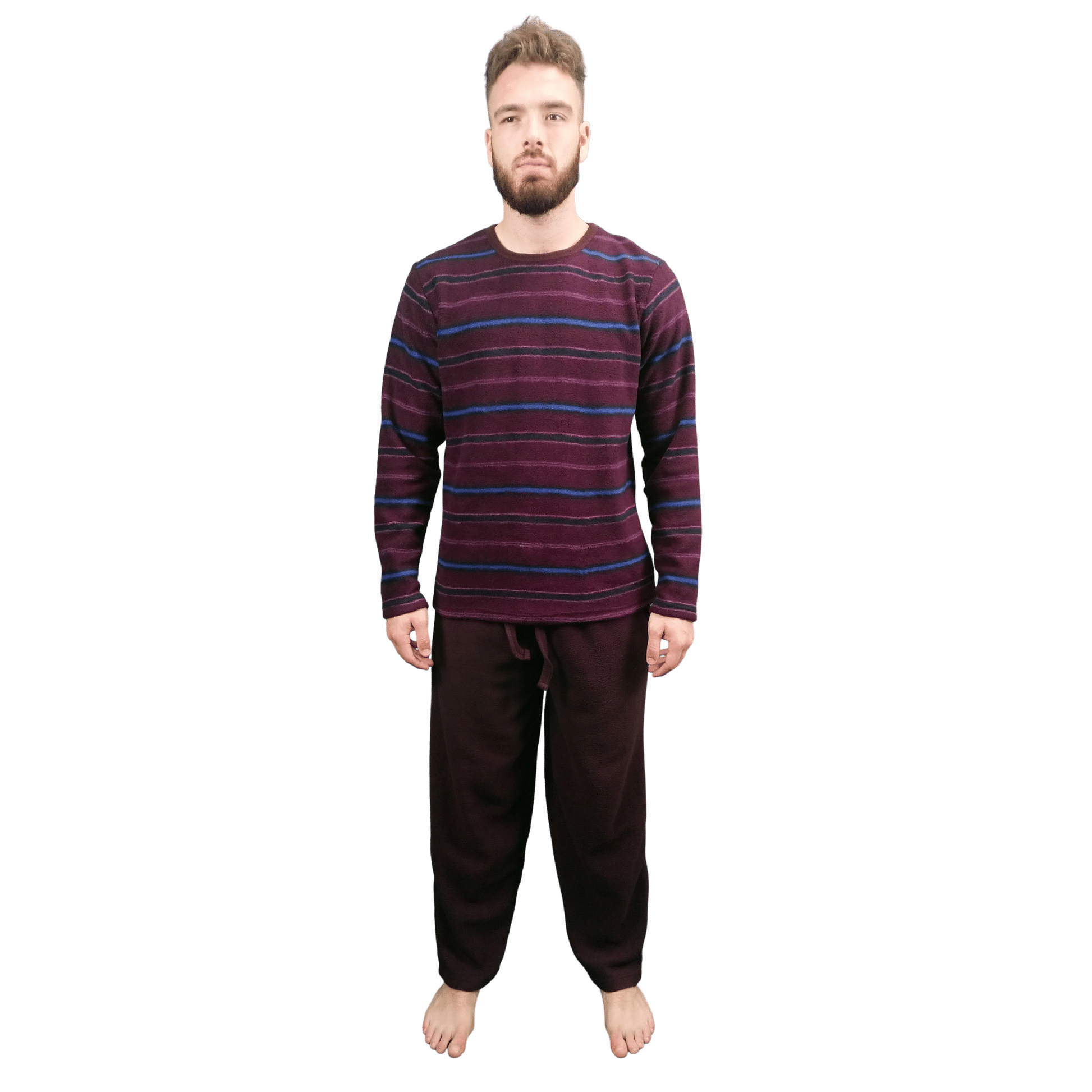 Courage Warm Fleece Mens Pyjamas/Loungewear Set Sleepwear & Loungewear ASASonline