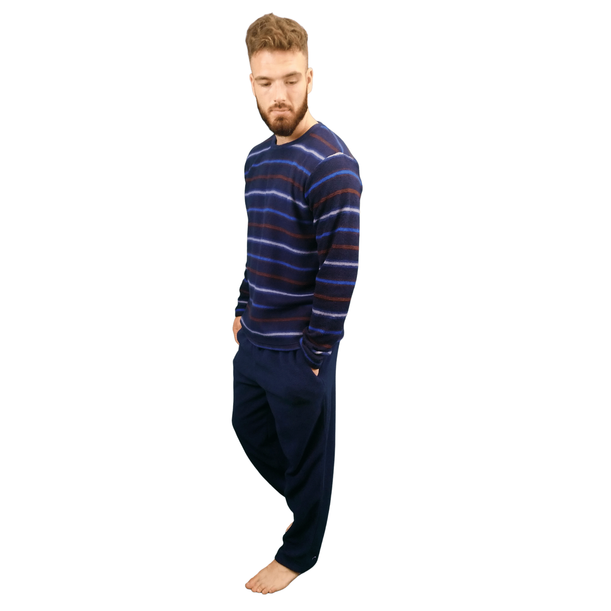 Courage Warm Fleece Mens Pyjamas/Loungewear Set Sleepwear & Loungewear ASASonline