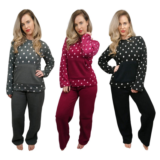 Hestia Fleece Womens Pyjamas/Loungewear Set Sleepwear & Loungewear ASASonline