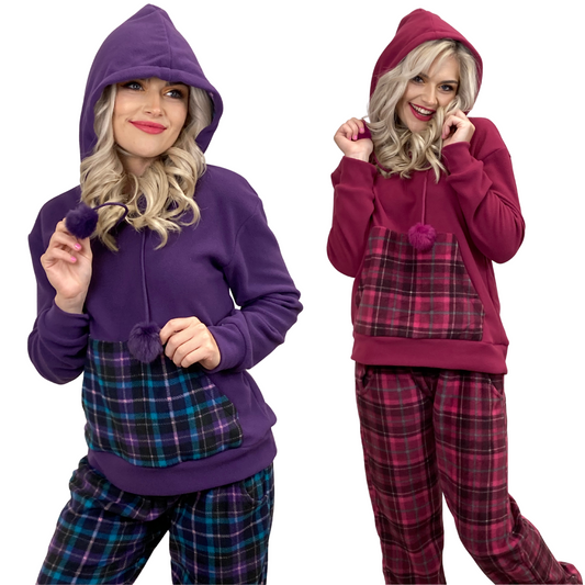 Briony Hooded Fleece Womens Pyjamas/Loungewear Set Sleepwear & Loungewear ASASonline