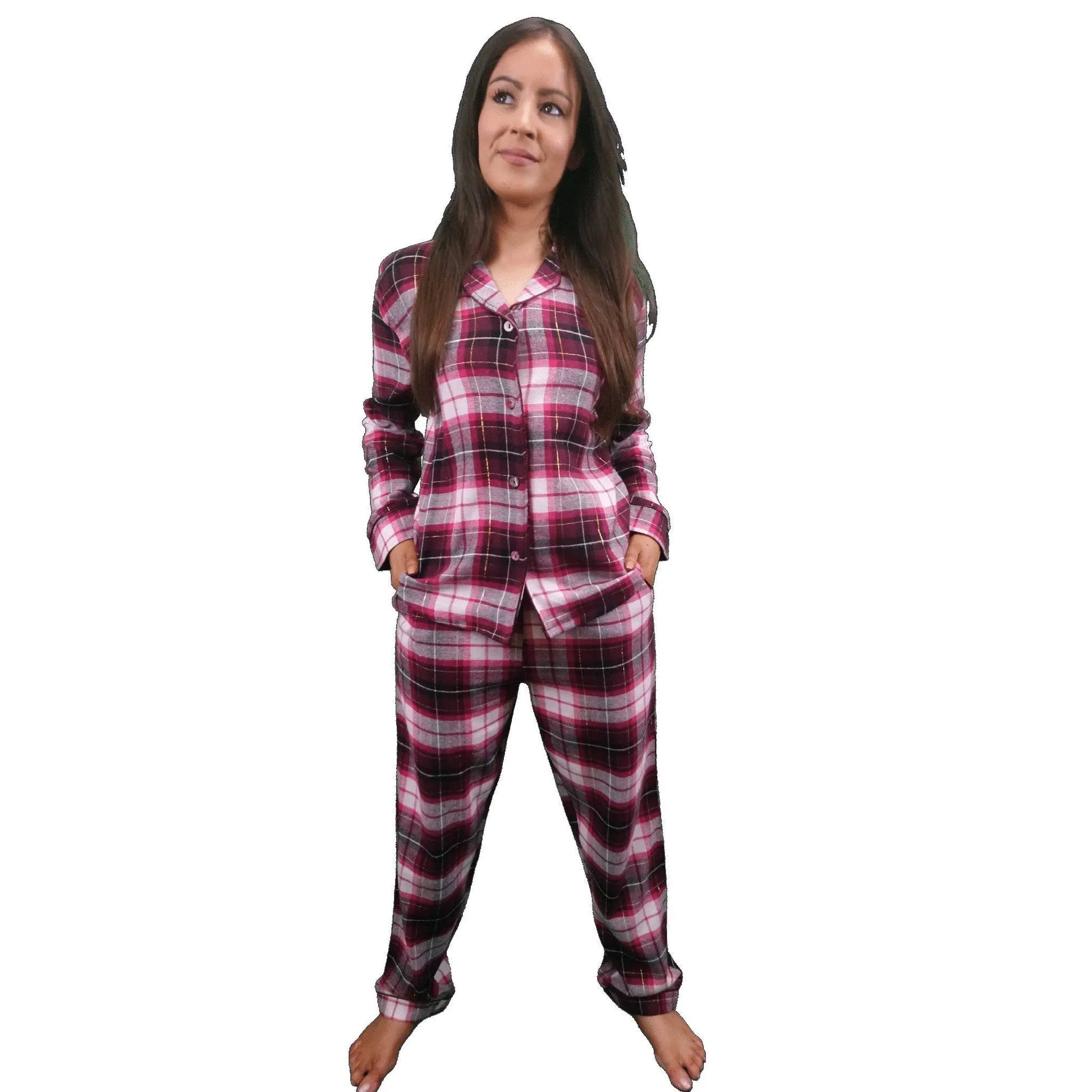 Astraea Womens Check Flannel Pyjamas Sets Sleepwear & Loungewear ASASonline