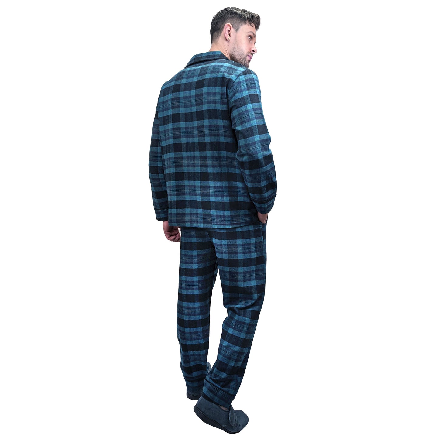 Esquire Mens Cotton Flannel Pajamas Winter Warm PJs Sleepwear & Loungewear ASASonline