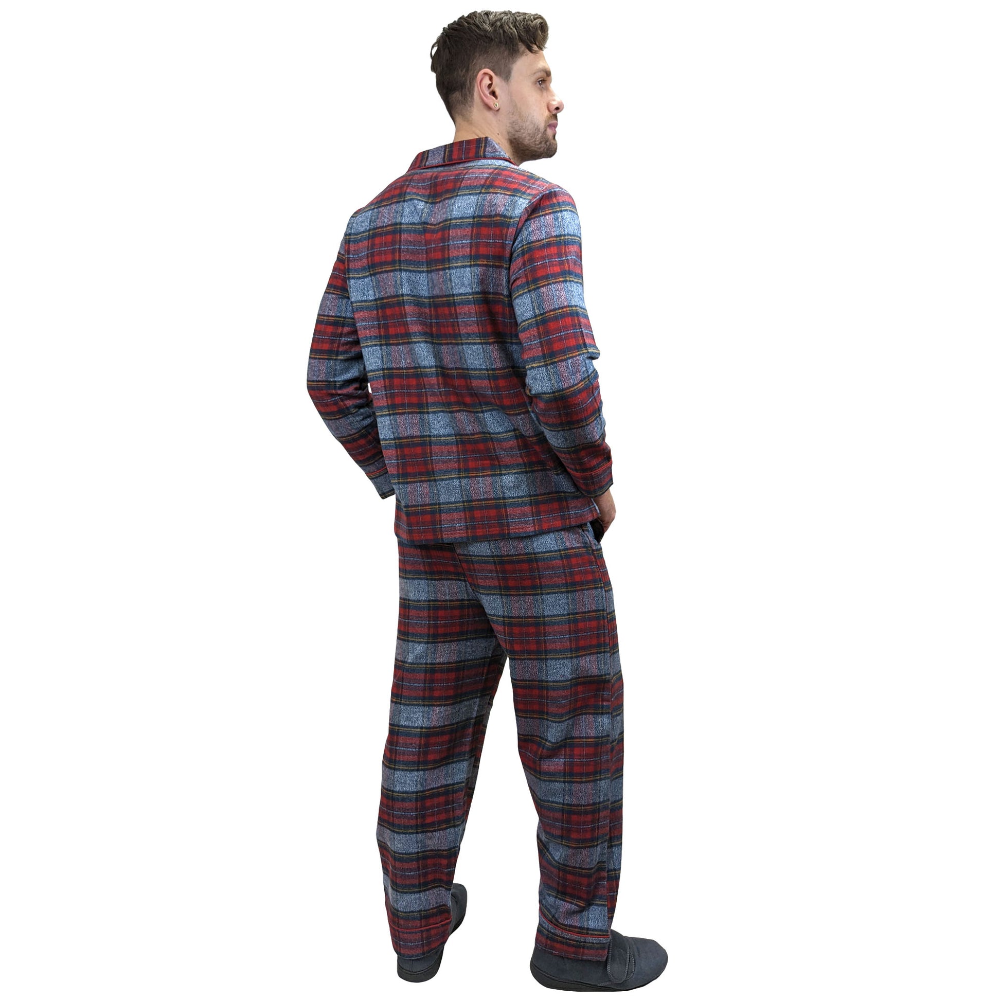 Esquire Mens Cotton Flannel Pajamas Winter Warm PJs Sleepwear & Loungewear ASASonline