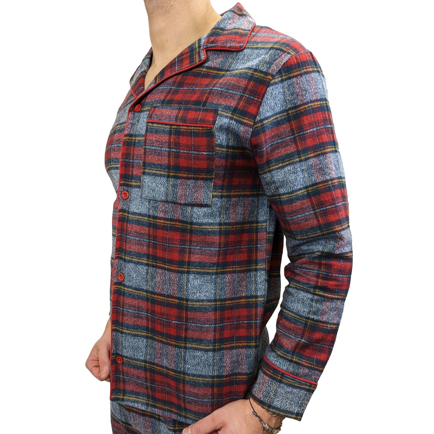 Esquire Mens Cotton Flannel Pajamas Winter Warm PJs Sleepwear & Loungewear ASASonline