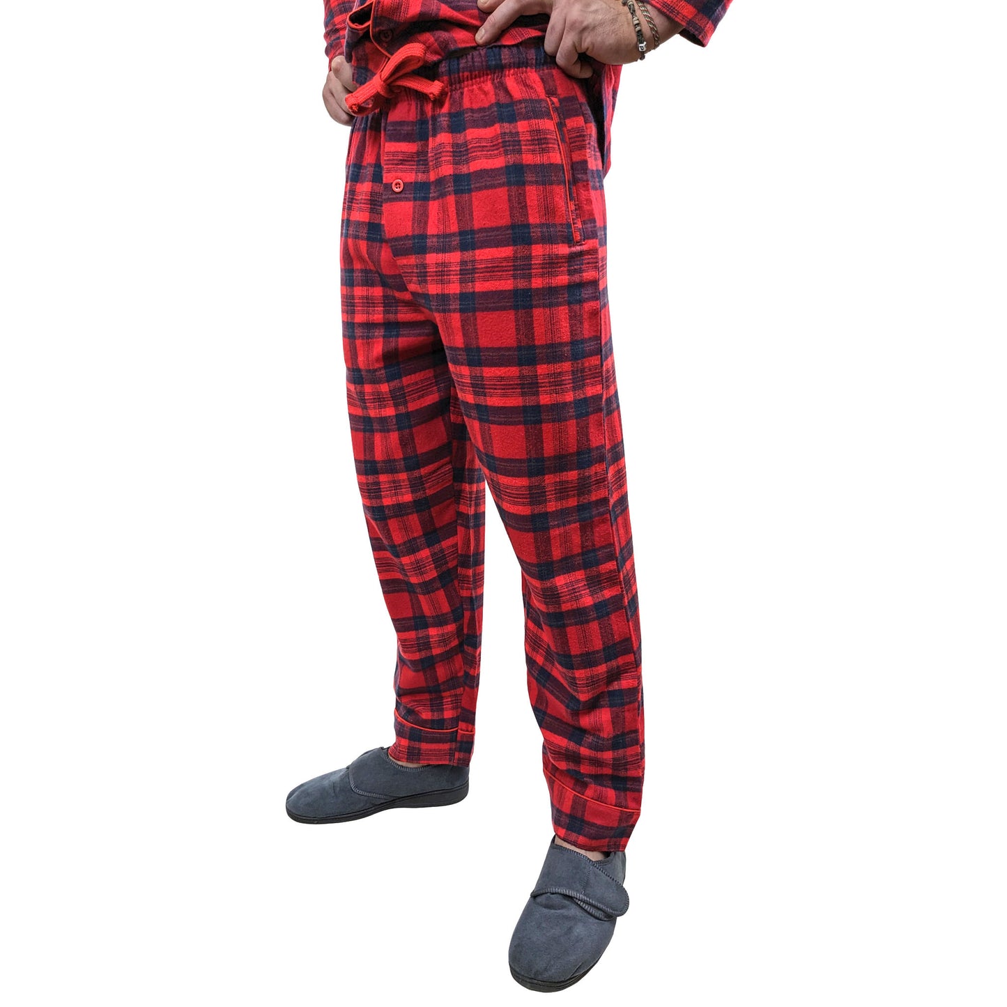 Esquire Mens Cotton Flannel Pajamas Winter Warm PJs Sleepwear & Loungewear ASASonline