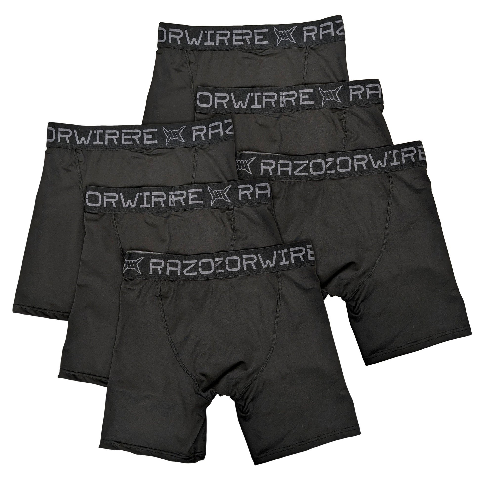 RAZOR WIRE 6 Pack Men's Boxer Shorts Brief Long Leg Anti Chafing Underwear King Plus S-5XL ASASonline