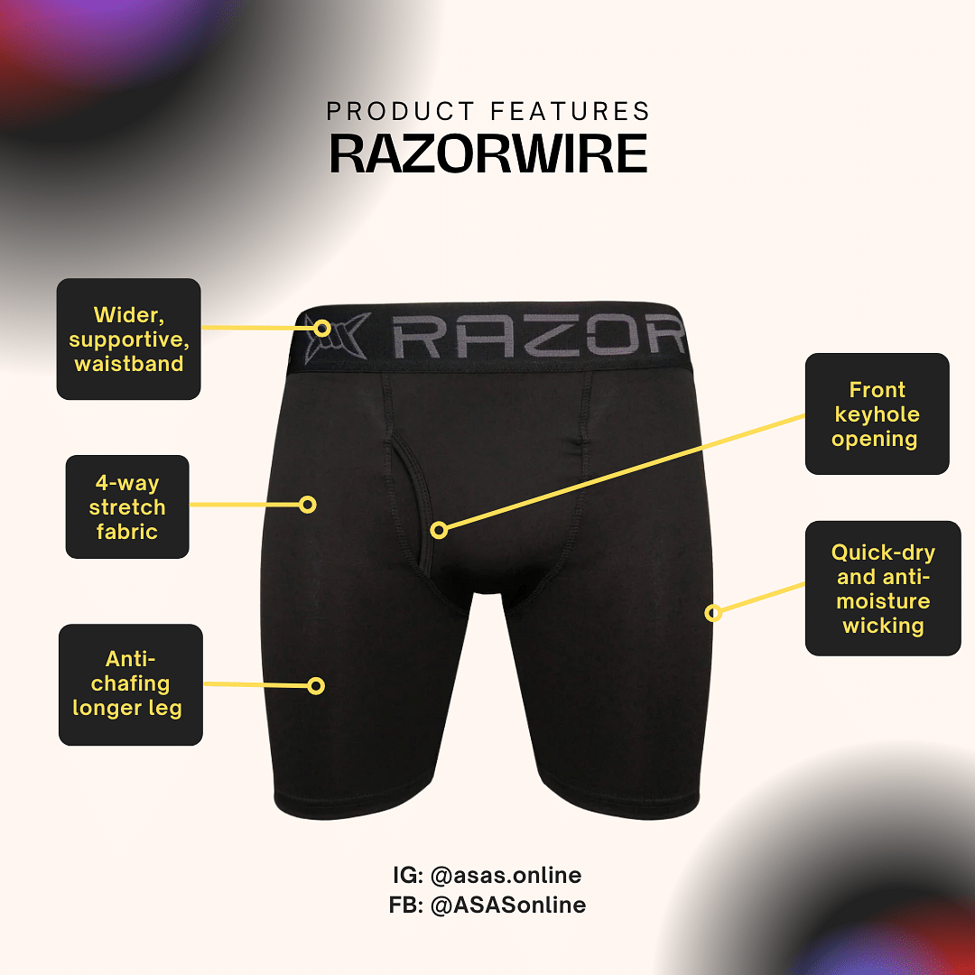 RAZORWIRE Ultimate Alpha 3-Pack Boxer Shorts Underwear ASASonline