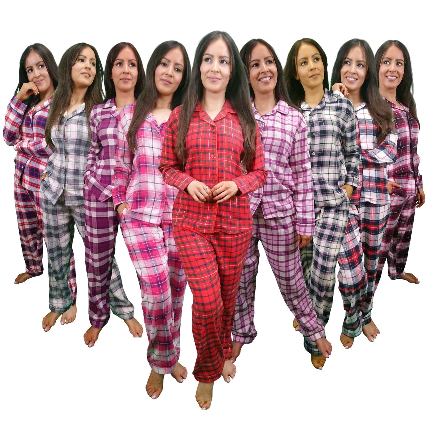 Astraea Womens Check Flannel Pyjamas Sets Sleepwear & Loungewear ASASonline