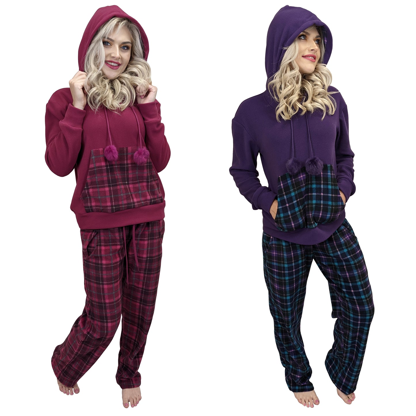 Briony Hooded Fleece Womens Pyjamas/Loungewear Set Sleepwear & Loungewear ASASonline