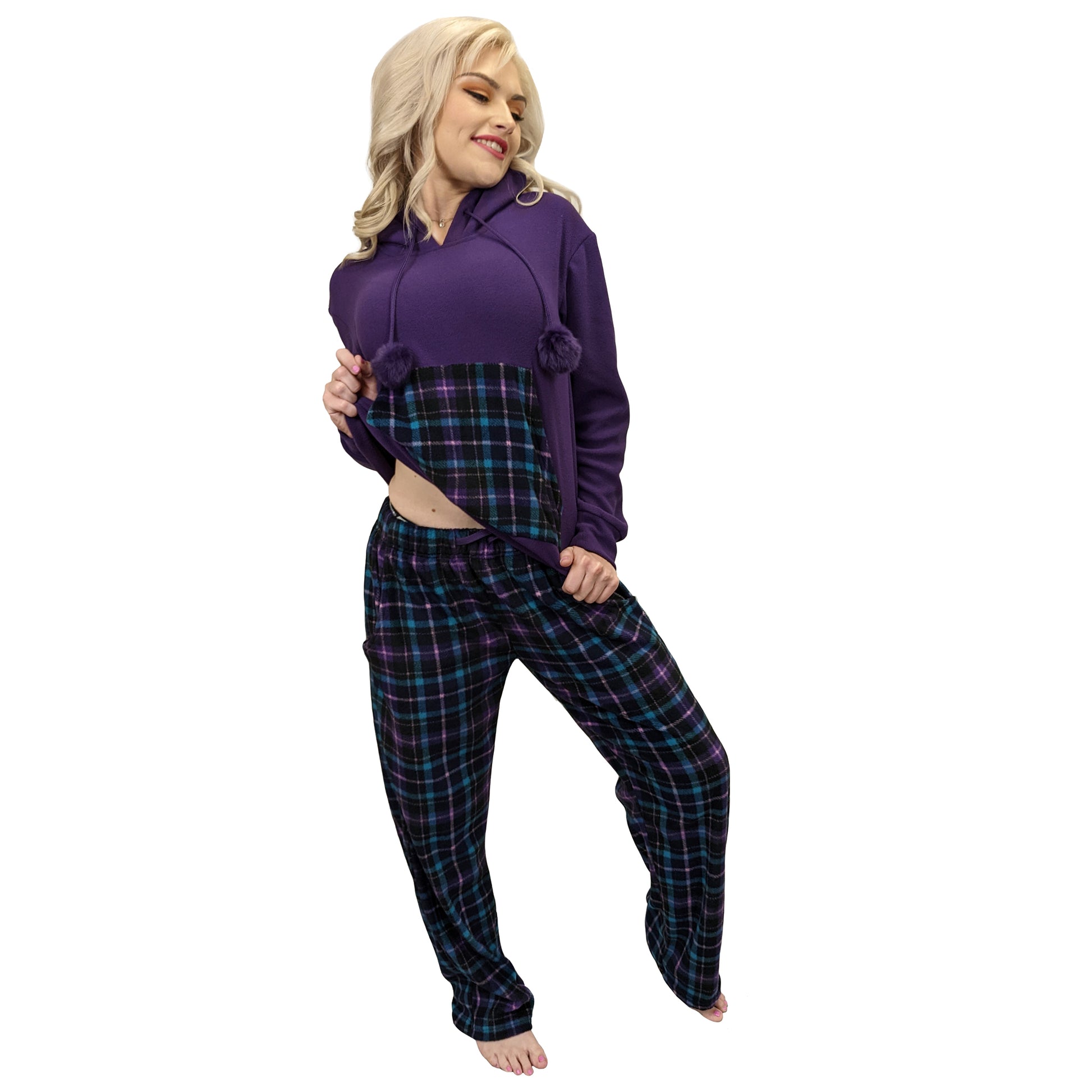 Briony Hooded Fleece Womens Pyjamas/Loungewear Set Sleepwear & Loungewear ASASonline