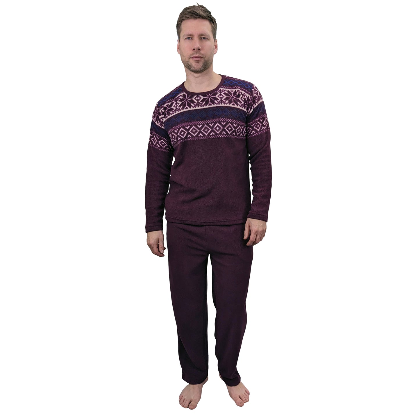 Bylur Fleece PJ/Loungewear Set Burgundy Sleepwear & Loungewear ASASonline