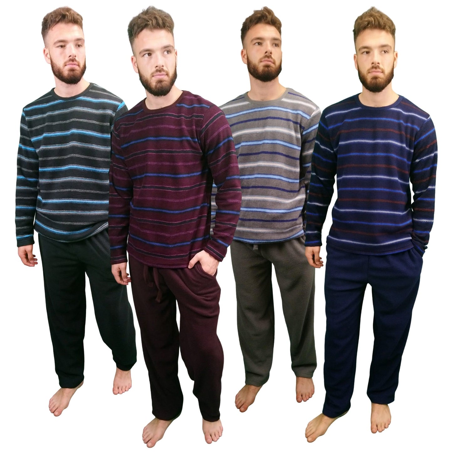 Courage Warm Fleece Mens Pyjamas/Loungewear Set Sleepwear & Loungewear ASASonline