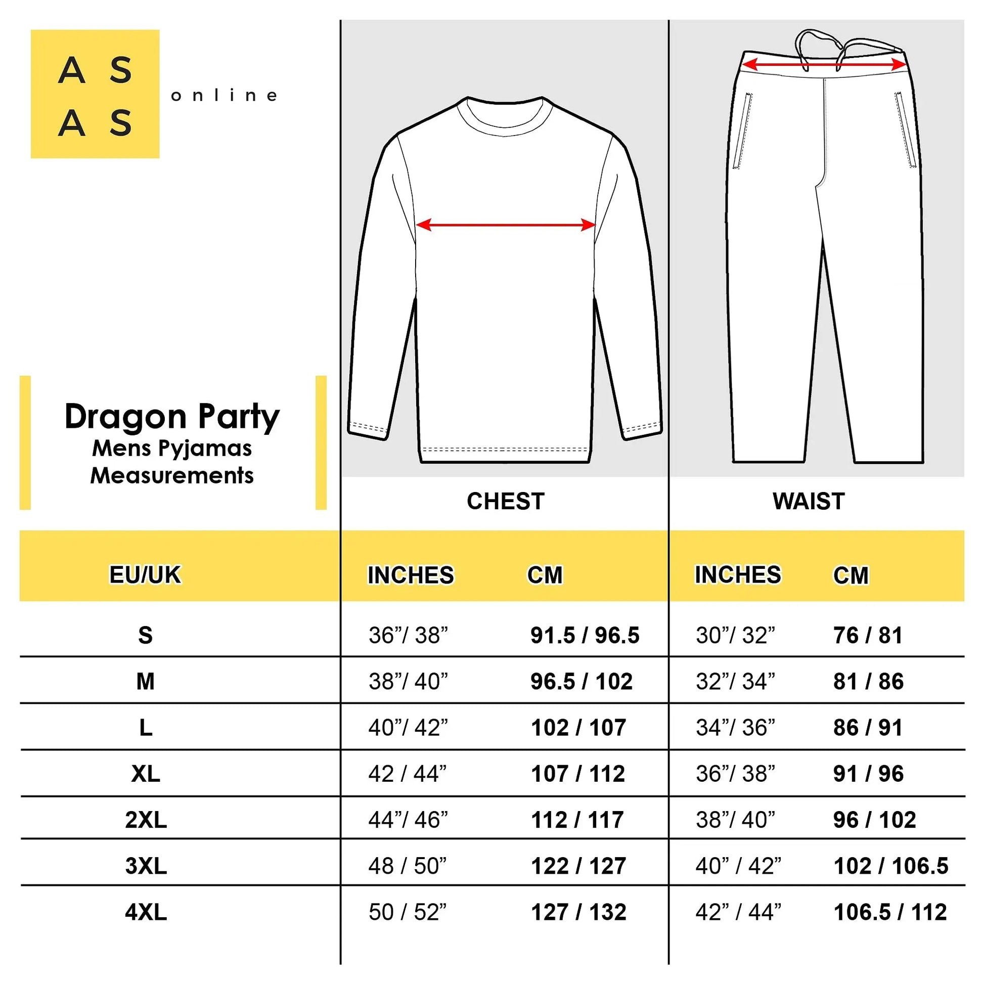 Dragon Mens Pyjamas/Loungewear Sets Sleepwear & Loungewear ASASonline