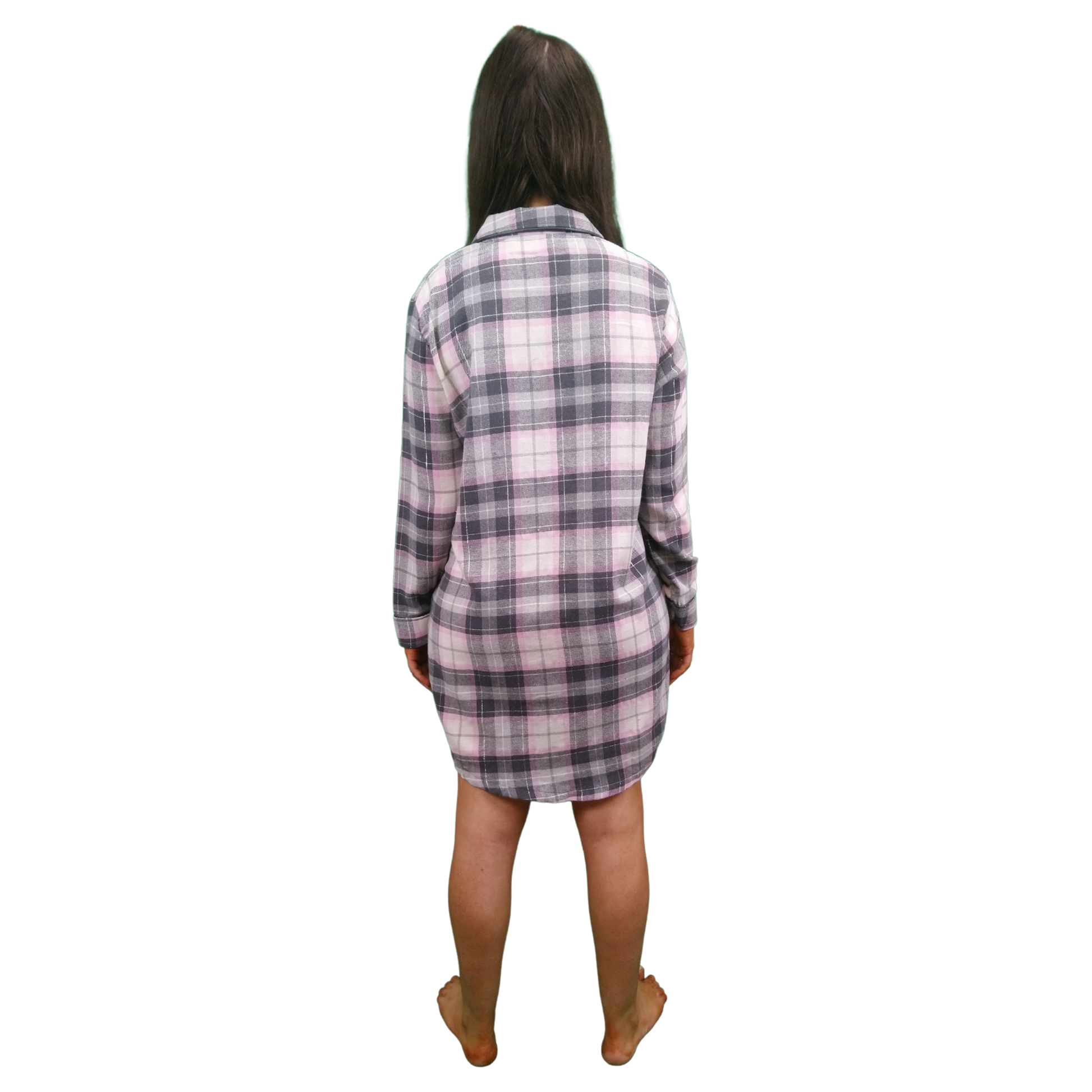 Gaia Women's Check Flannel Nightshirt Sleepwear & Loungewear ASASonline