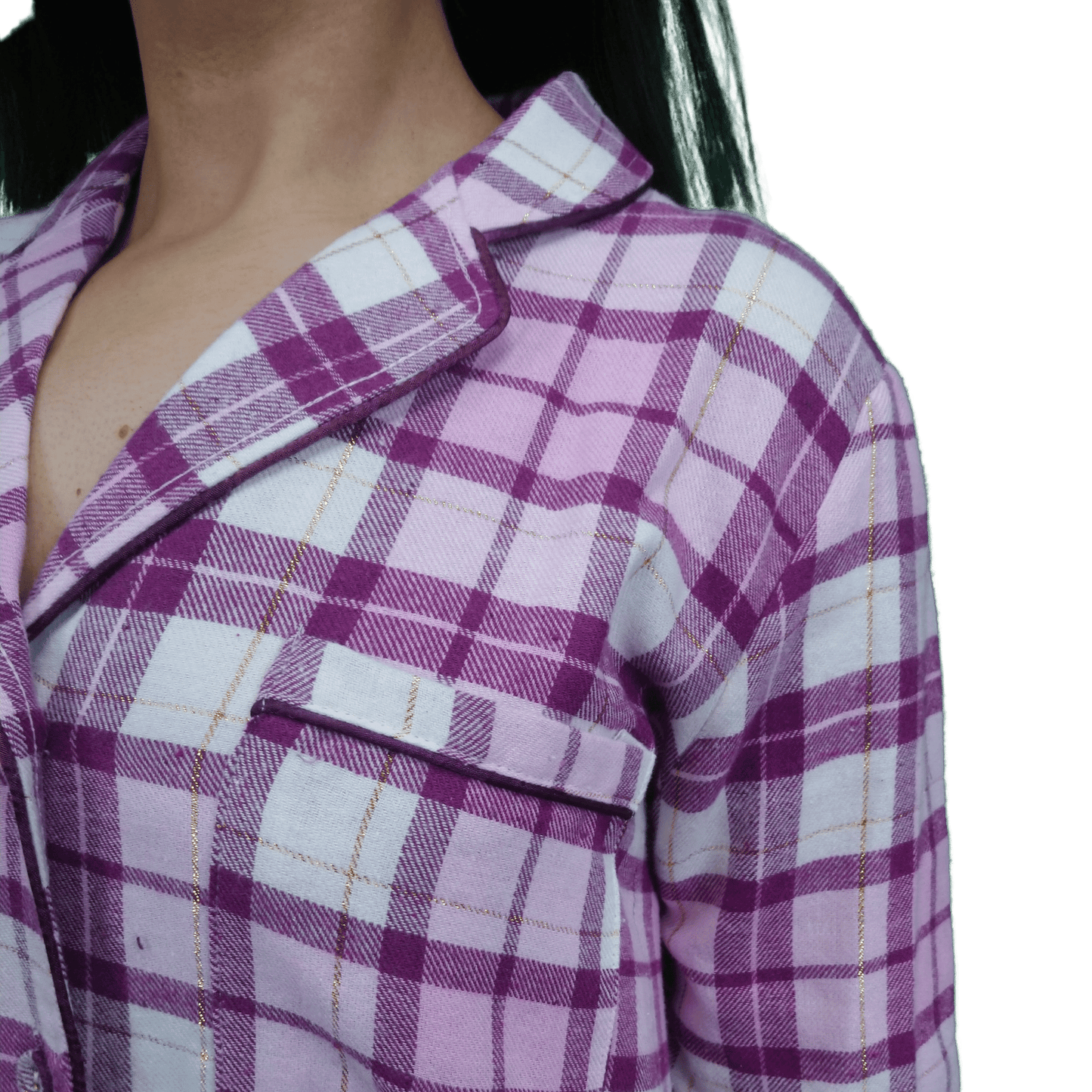 Gaia Women's Check Flannel Nightshirt Sleepwear & Loungewear ASASonline