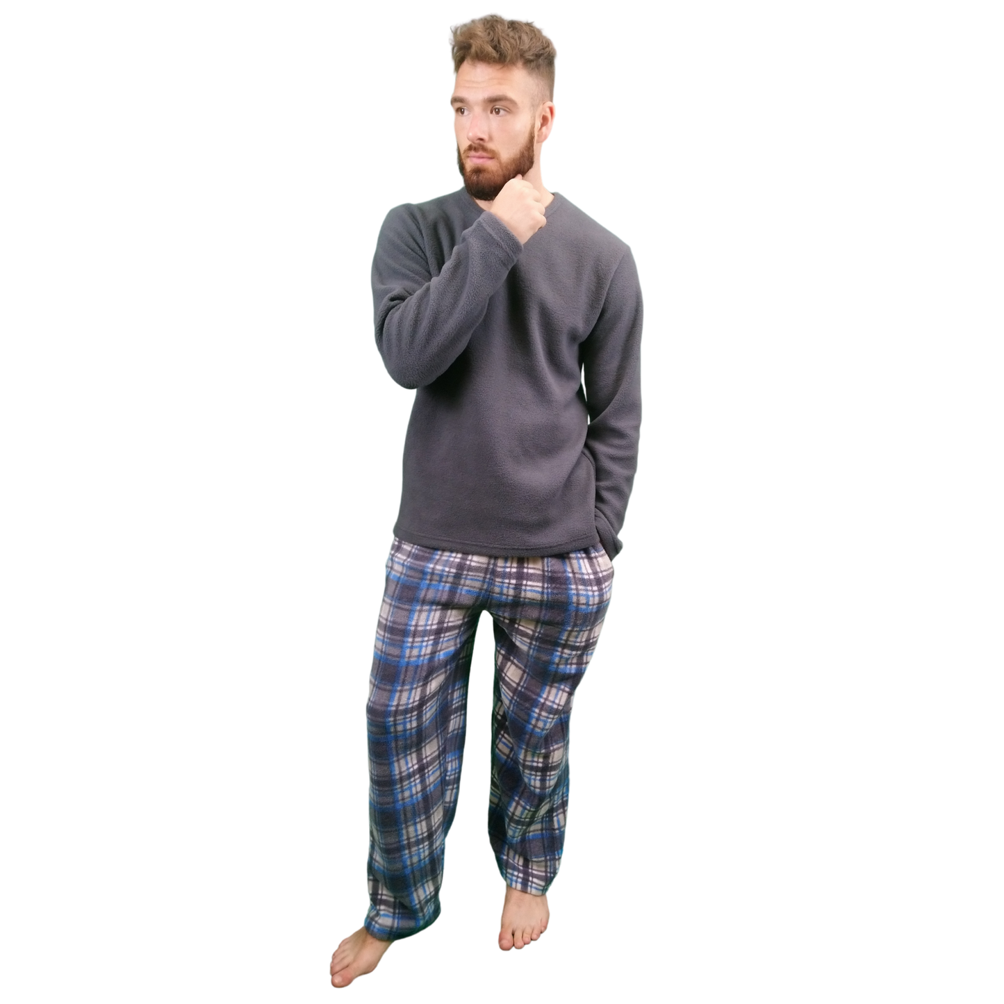 Gunner Fleece Tartan Mens Pyjamas/Loungewear Set Sleepwear & Loungewear ASASonline