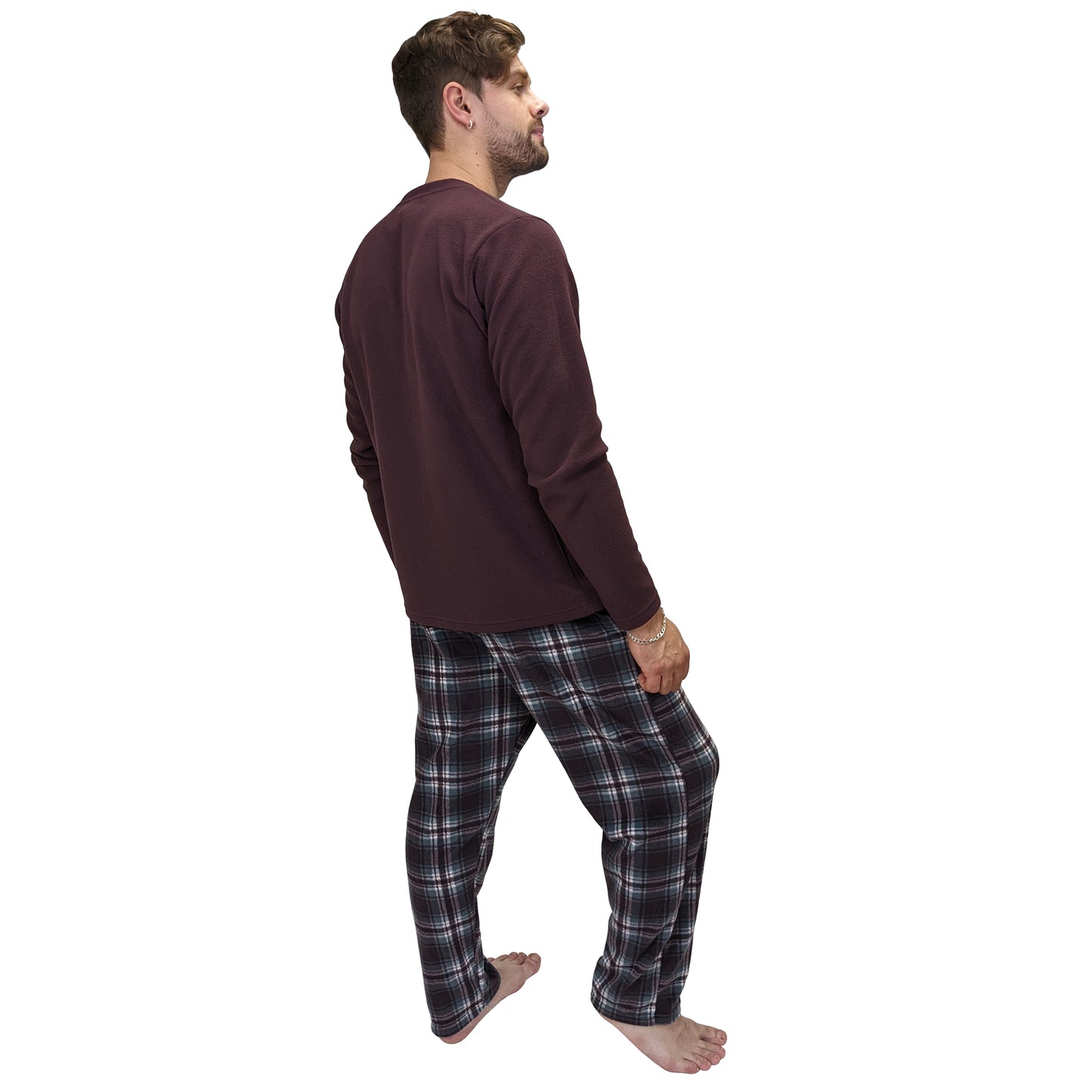 Hirsch Fleece Tartan Mens Pyjamas/Loungewear Set Sleepwear & Loungewear ASASonline