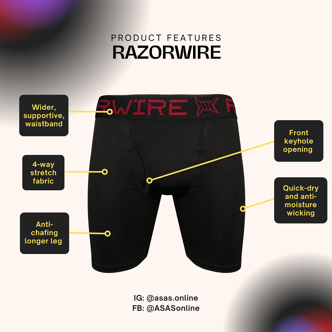 RAZORWIRE Ultimate Omega 3-Pack Boxer Shorts Underwear ASASonline