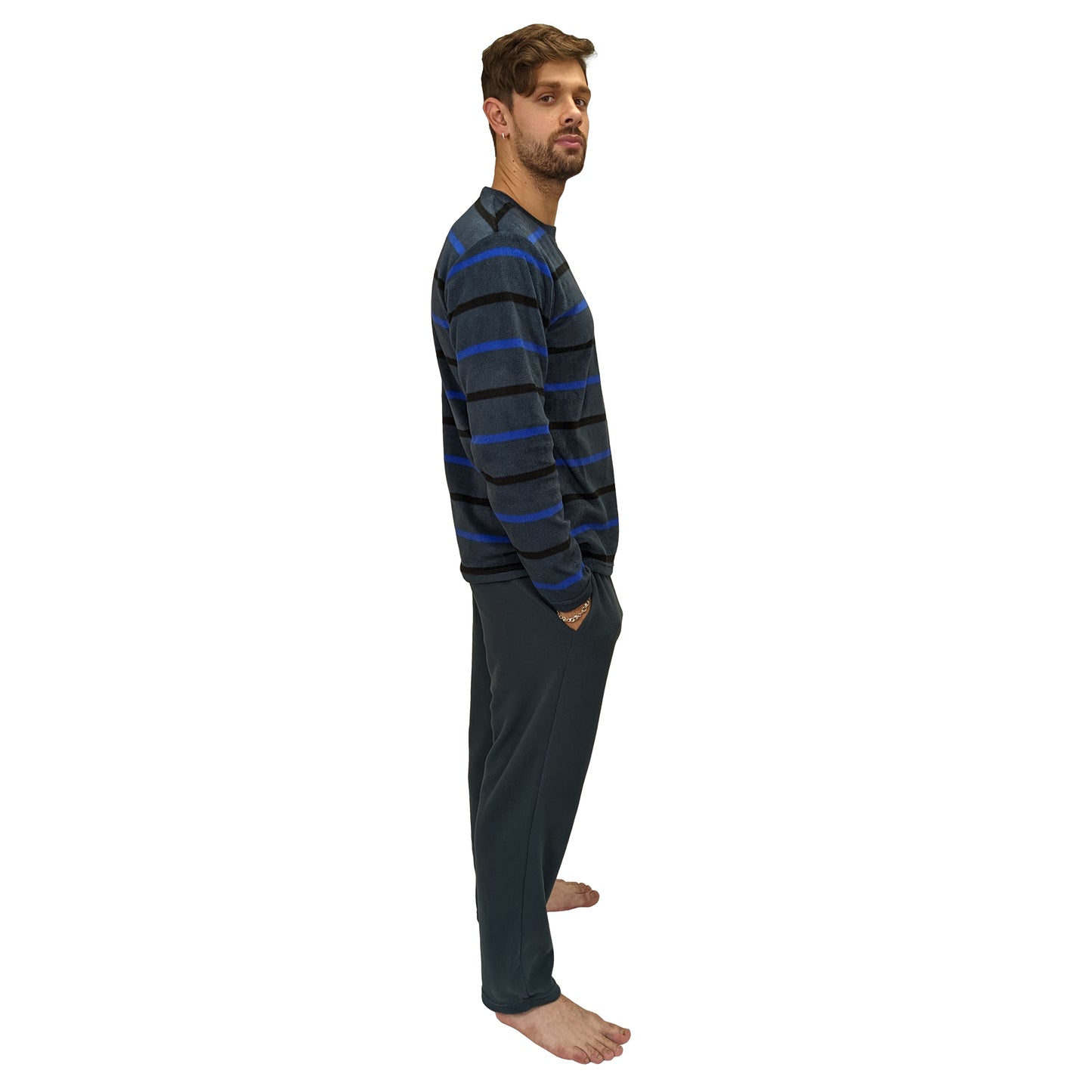 Hamilton Fleece Tartan Mens Pyjamas/Loungewear Set Sleepwear & Loungewear ASASonline